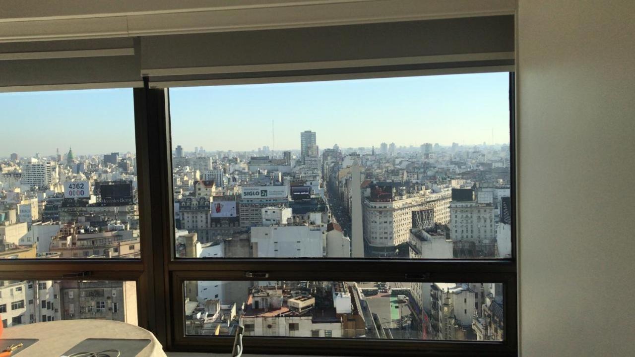 Que Mejor Vista Del Obelisco Piso A La Calle Corrientes Buenos Aires Zewnętrze zdjęcie
