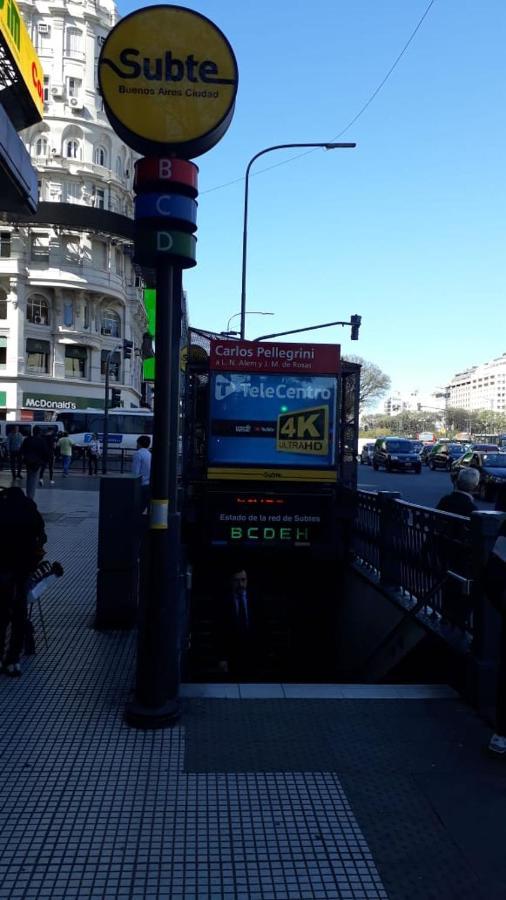 Que Mejor Vista Del Obelisco Piso A La Calle Corrientes Buenos Aires Zewnętrze zdjęcie