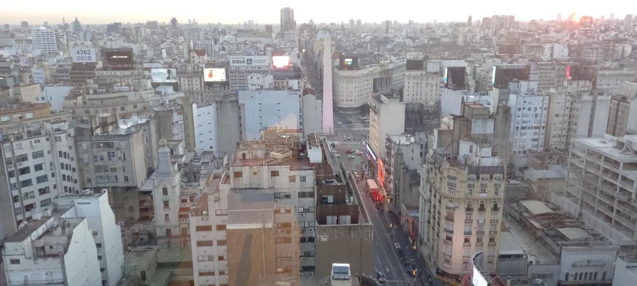 Que Mejor Vista Del Obelisco Piso A La Calle Corrientes Buenos Aires Zewnętrze zdjęcie