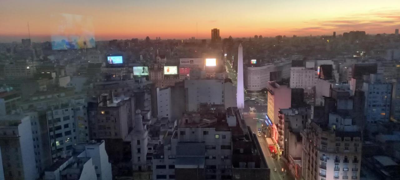 Que Mejor Vista Del Obelisco Piso A La Calle Corrientes Buenos Aires Zewnętrze zdjęcie