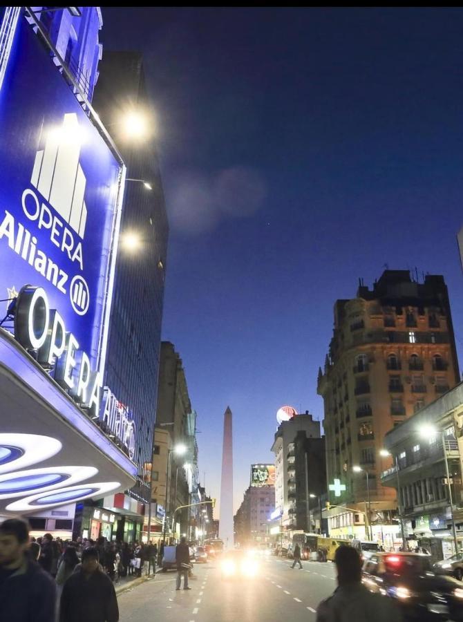 Que Mejor Vista Del Obelisco Piso A La Calle Corrientes Buenos Aires Zewnętrze zdjęcie