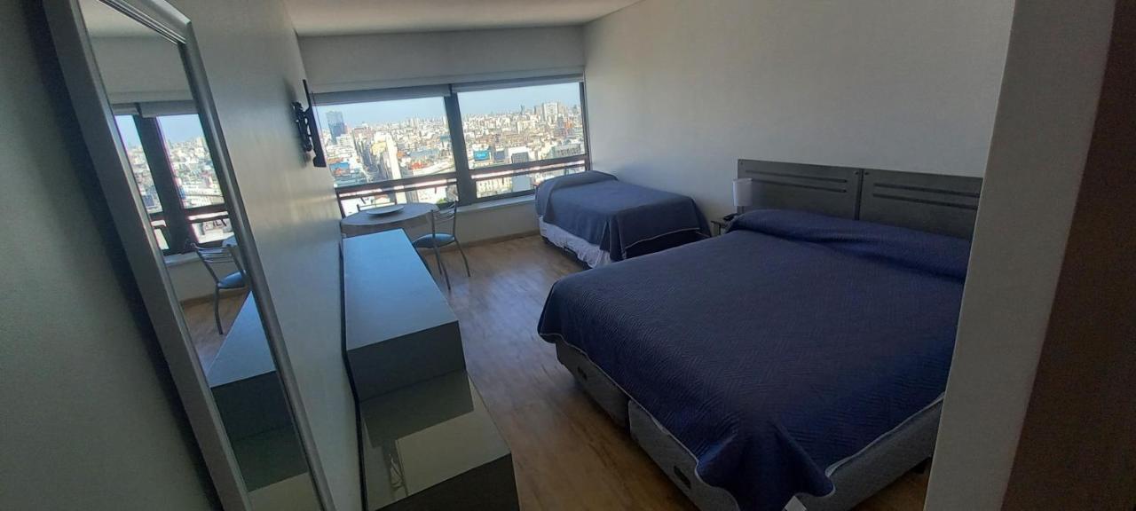 Que Mejor Vista Del Obelisco Piso A La Calle Corrientes Buenos Aires Zewnętrze zdjęcie
