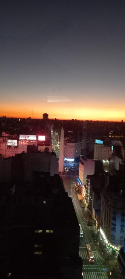 Que Mejor Vista Del Obelisco Piso A La Calle Corrientes Buenos Aires Zewnętrze zdjęcie