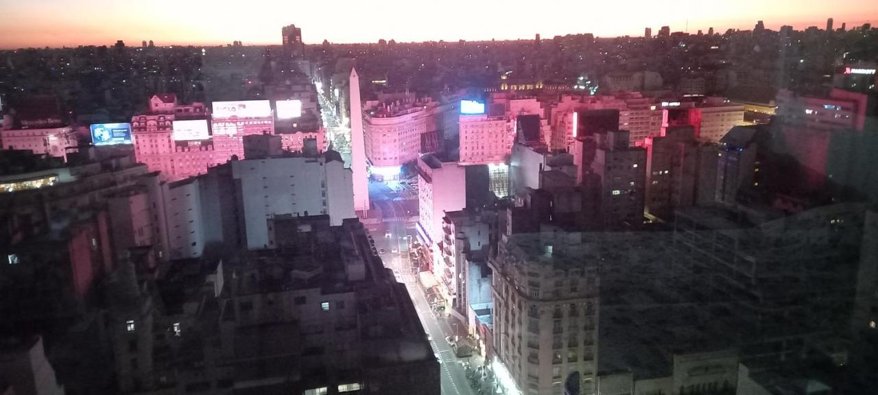 Que Mejor Vista Del Obelisco Piso A La Calle Corrientes Buenos Aires Zewnętrze zdjęcie