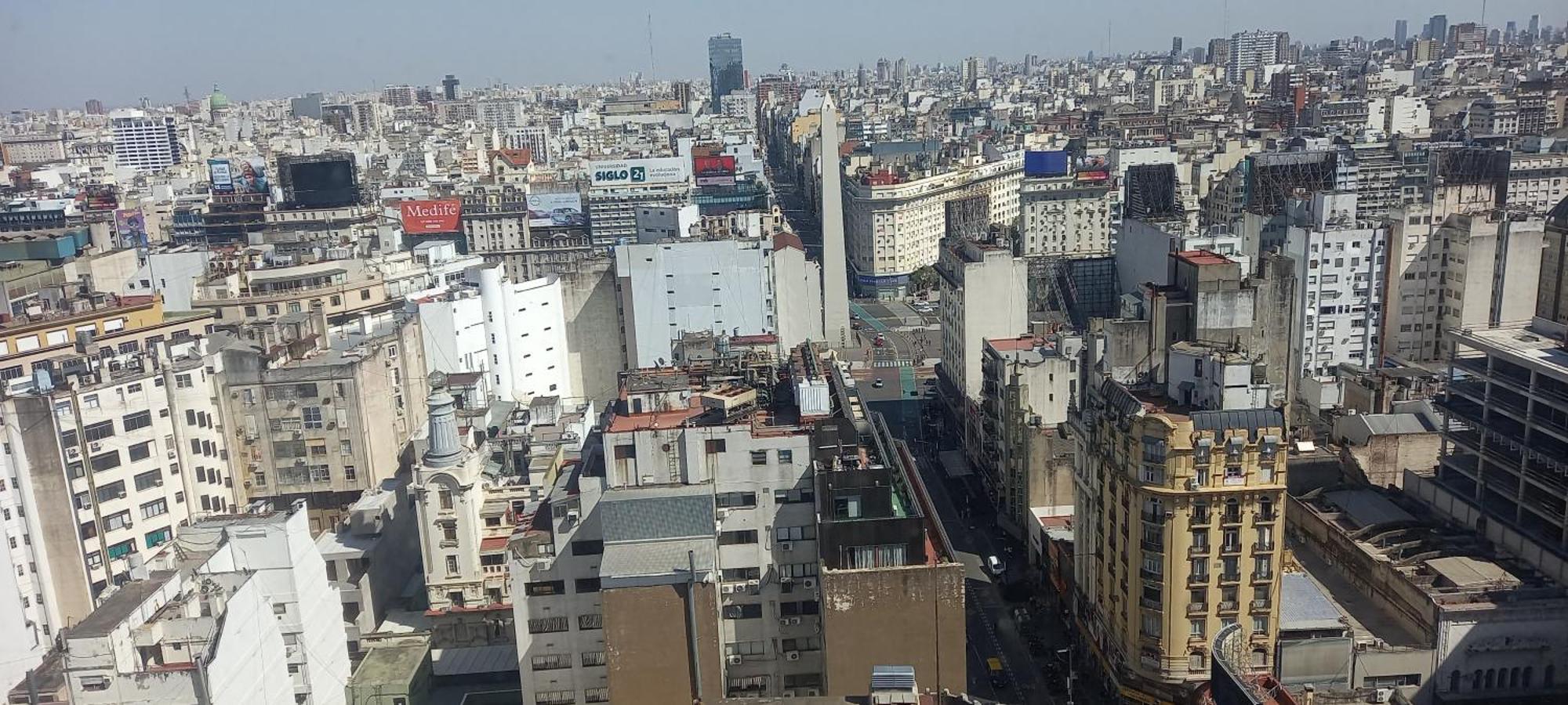 Que Mejor Vista Del Obelisco Piso A La Calle Corrientes Buenos Aires Zewnętrze zdjęcie